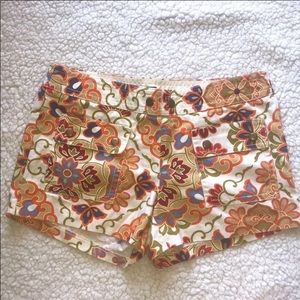 J.Crew summer floral Shorts 100% cotton